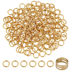 Kit di anelli di salto dicosmetici per kit di ricerca di gioielli fai-da-te, inclusi 200pz 304 anelli di salto aperti in acciaio inossidabile e 1 anelli in ottone, oro, anelli di salto: 7x1 mm, diametro interno: 5mm