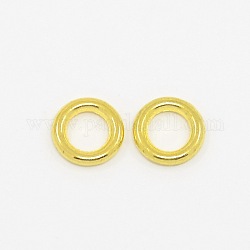 Tibetischer stil legierung perlen, cadmiumfrei und bleifrei, Rondell, golden, 8x1.5 mm, Bohrung: 5 mm