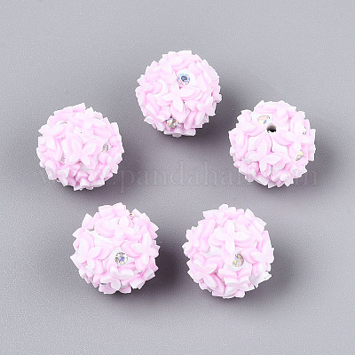 Handgefertigte Polymer Clay Strass- und Harzperlen&nbsp;CLAY-T022-01F-1