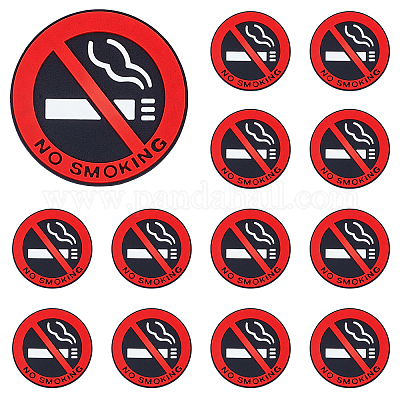 Autocollants imperméables de panneau d'interdiction de fumer en
