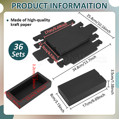 Cajas plegables de papel kraft con cajones&nbsp;CON-WH0110-66C-1
