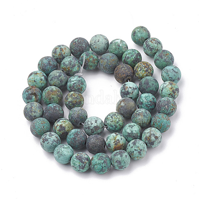 Turquoise Beads Natural African Turquoise Frosted Beads Crystal