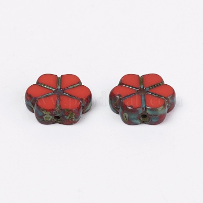 Lot De 120 Perles Vintage En Verre - Forme Disque, Rouge Foncé Bordeaux, Parfait Pour Bijoux DIY