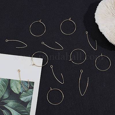 Shop SUNNYCLUE 1 Box 40Pcs 20 Pairs 18K Gold Plated Earring Hooks