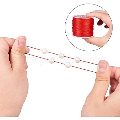 0.5mm Waxed Polyester Round Braided Thread Cord Diy Macrame String