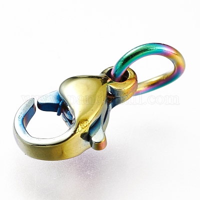 Wholesale Ion Plating(IP) 304 Stainless Steel Lobster Claw Clasps 