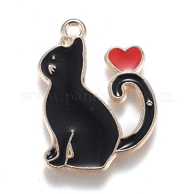 Pendentifs d'émail en alliage&nbsp;ENAM-TAG0001-04-1