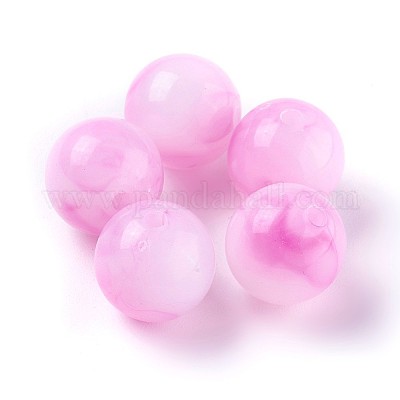 Jade-Perlen aus Acryl&nbsp;LS-MACR-E025-25D-8mm-1