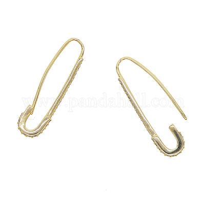 Orecchini a cerchio in ottone&nbsp;EJEW-AA00099-13G-1