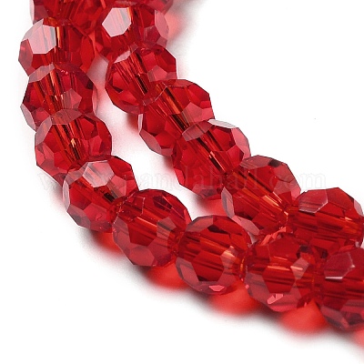 Perles en verre transparentes&nbsp;EGLA-A035-T6mm-D07-1