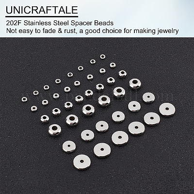 Wholesale UNICRAFTALE 75 Sets 5 Style 202 Stainless Steel Sew-On