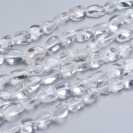 Natural Quartz Crystal Beads Strands X-G-G841-A12-1