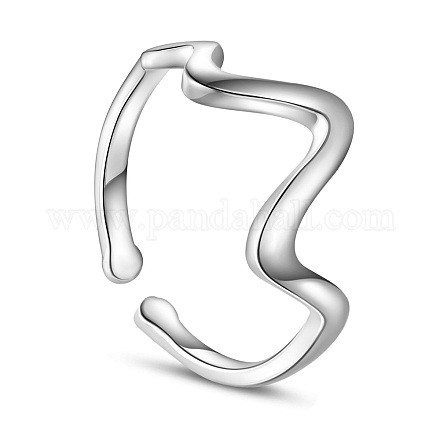 925 кольцо-манжета из стерлингового серебра Shegrace с родиевым покрытием JR542B-1