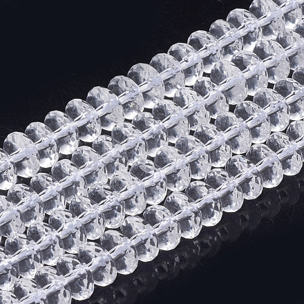 Chapelets de perles en cristal de quartz synthétique G-S285-13-1