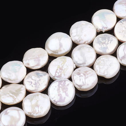 Hebras de perlas keshi de perlas barrocas naturales PEAR-Q004-16-1-1