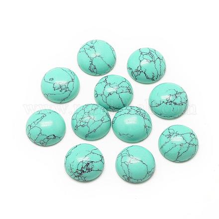 Synthetic Turquoise Cabochons G-R416-10mm-44-1