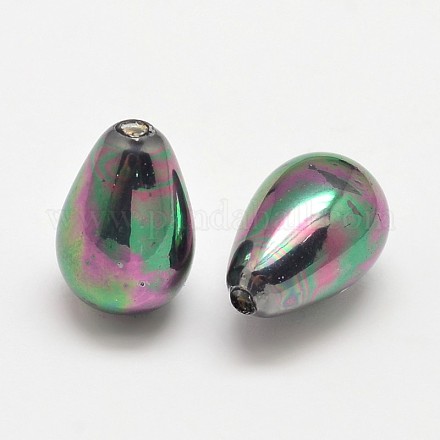 Half Drilled Teardrop Shell Pearl Beads BSHE-M003-04-1