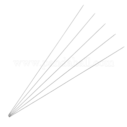 Стальные иглы с прямой головкой для бисероплетения TOOL-WH0125-58-1