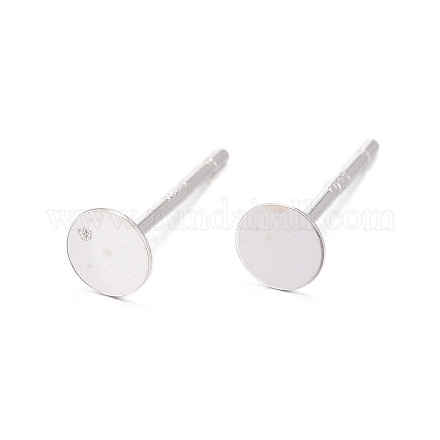 Accessoires de goujon d'oreille en argent pur X-STER-A003-103B-1