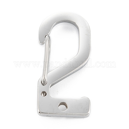 Accessoires de fermoir porte-clés en 304 acier inoxydable STAS-C024-24P-1