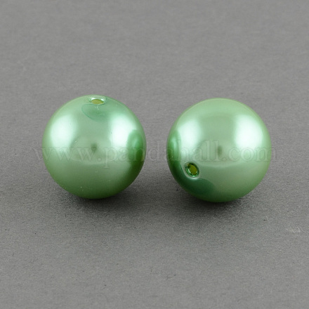 ABS Plastic Imitation Pearl Round Beads SACR-S074-6mm-A34-1