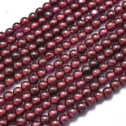 Natürlicher Granat Perlen Stränge G-K305-08-A-1
