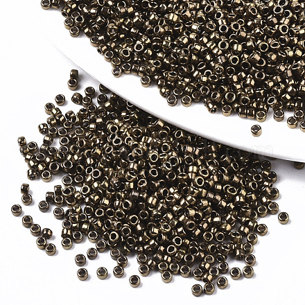 Electroplate Glass Seed Beads SEED-S042-01A-02-1