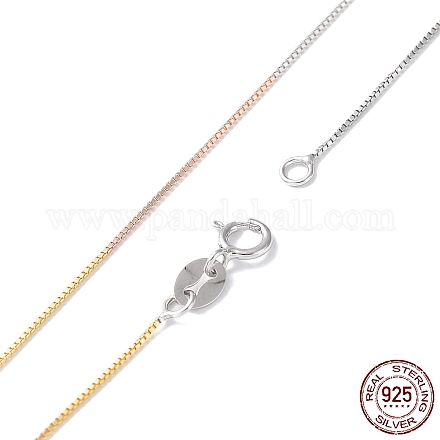 925 collane a catena in argento sterling da donna NJEW-A014-05-1