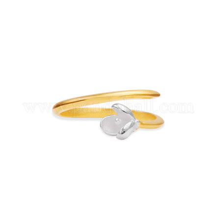 Shegrace простое элегантное кольцо-манжета с покрытием из 18-каратного золота JR51A-1