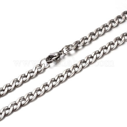 Nuove belle collane a catena marciapiede 304 in acciaio inox NJEW-P047-24-1