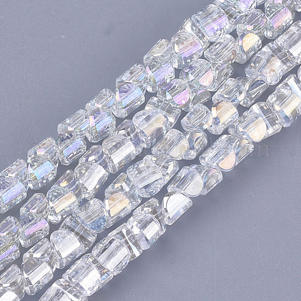 Abalorios de vidrio electroplate hebras EGLA-S179-01A-F01-1