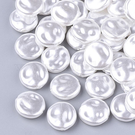 Perles d'imitation en plastique ABS écologiques OACR-T012-14B-1