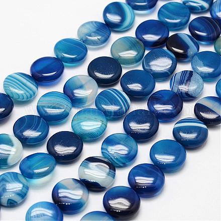 Natural Agate Beads Strands G-N0309-10A-15mm-1