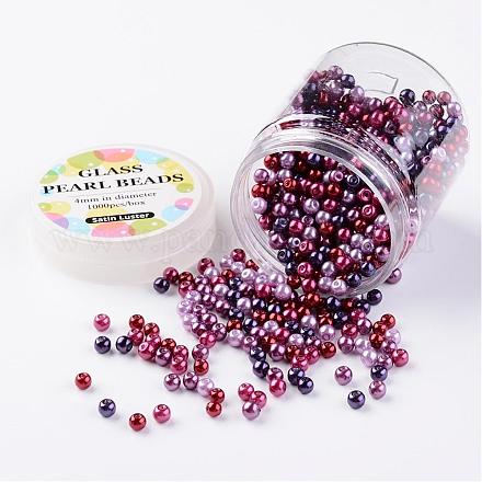 Set di perline di perle di vetro HY-JP0001-01-M-1
