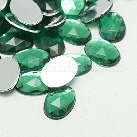 Cabuchones de diamante de imitación de acrílico de Taiwan imitación GACR-A008-18x25mm-09-1