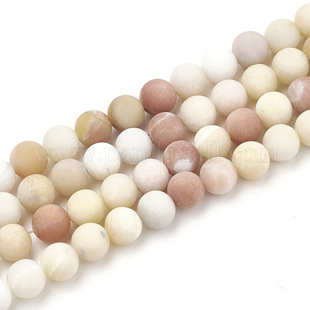 Chapelets de perles en agate multicolore naturelle teinte G-T106-052-1