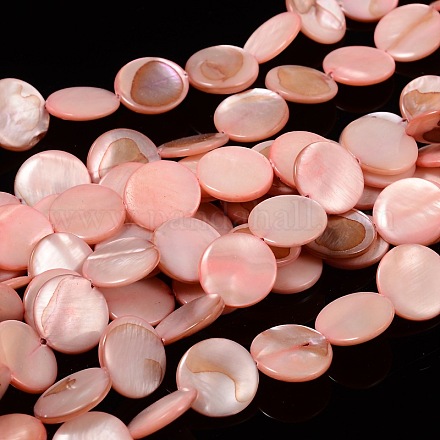 Chapelets de perles de coquillage naturel PBB251Y-6-1