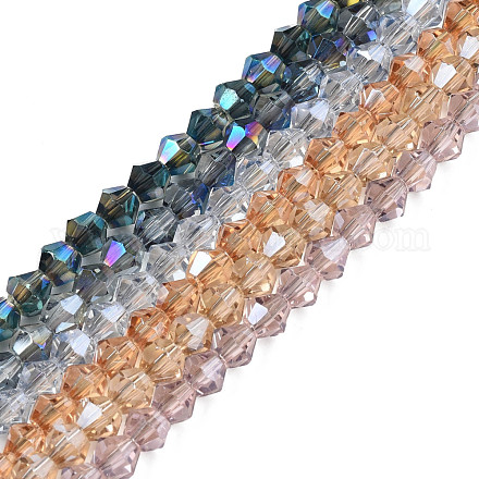 Placcare trasparente perle di vetro fili EGLA-Q026-016-1