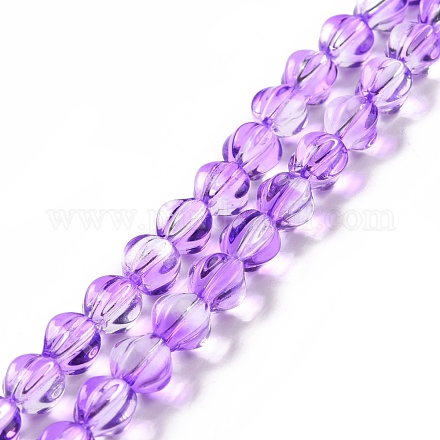 Chapelets de perles en verre transparente   GLAA-F114-02A-01-1