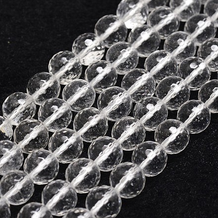 Chapelets de perles en cristal de quartz naturel X-G-D840-11-6mm-1