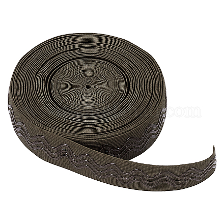 Wadorn 10 yards silicone & polyester ceinture élastique tricotée antidérapante EC-WR0001-01-1