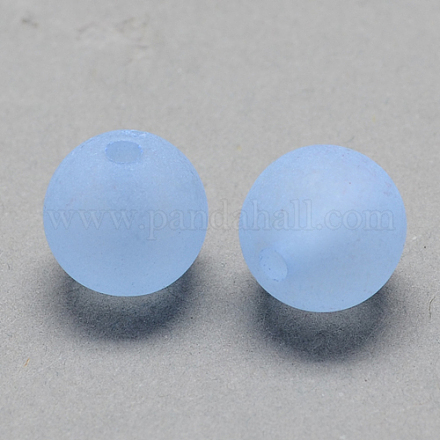 Transparent Acrylic Ball Beads X-FACR-R021-6mm-09-1
