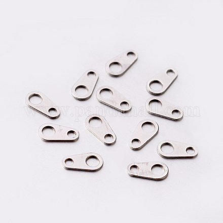 201 Stainless Steel Chain Tabs STAS-E081-04-1