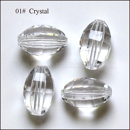 Perles d'imitation cristal autrichien SWAR-F056-13x10mm-01-1