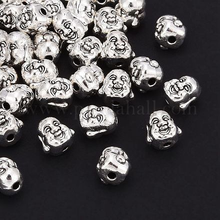 Perlas de aleación de zinc de estilo tibetano TIBEB-S038-21-1