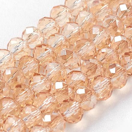 Chapelets de perles en verre électroplaqué EGLA-D020-3x2mm-71-1
