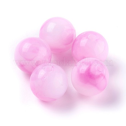Jade-Perlen aus Acryl LS-MACR-E025-25D-8mm-1