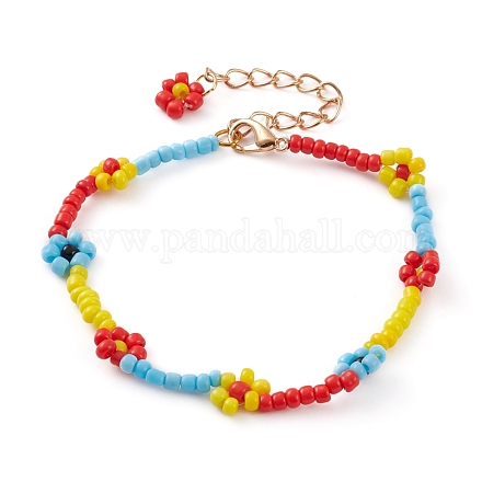 Bracelets de perles de rocaille de verre BJEW-JB05907-1