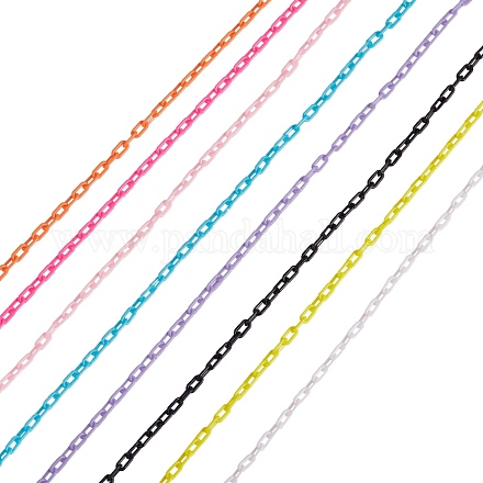 8 нить 8 цвета пластиковых кабельных цепей FIND-SZ0001-29-1