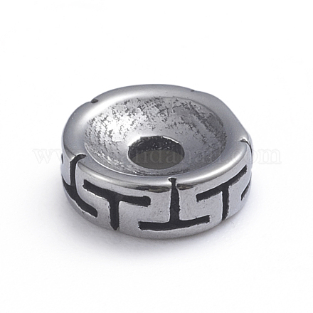 Retro 304 Stainless Steel Spacer Beads STAS-L243-040AS-1